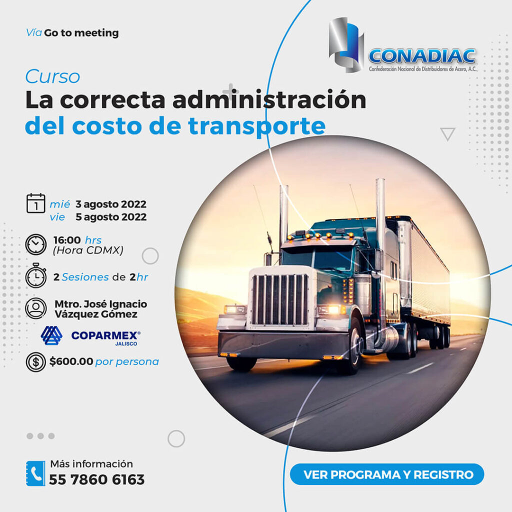 Curso La Correcta Administración Del Costo De Transporte Conadiac 4880